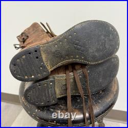 Original WWII US Army Buckle Boots Size 10