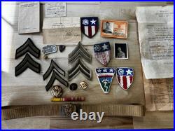 Original WWII US Army CBI Ledo Road Med. 199th Ord BN Grouping Theater Made +