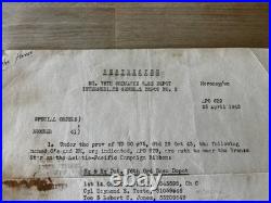 Original WWII US Army CBI Ledo Road Med. 199th Ord BN Grouping Theater Made +