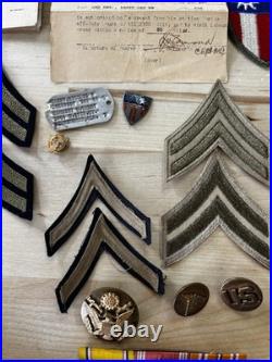Original WWII US Army CBI Ledo Road Med. 199th Ord BN Grouping Theater Made +