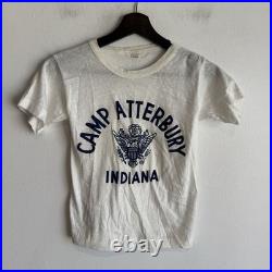 Original WWII US Army Camp Atterbury Indiana PT T-shirt Deadstock Mint Small