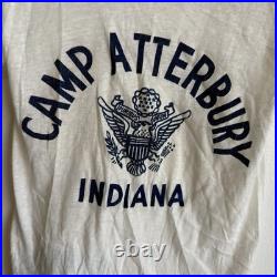 Original WWII US Army Camp Atterbury Indiana PT T-shirt Deadstock Mint Small