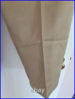 Original WWII US Army EM Khaki Trousers w Brown Plastic Buttons 29 W