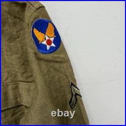 Original WWII US Army Enlisted Flannel Shirt Air Corps Patch