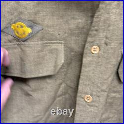 Original WWII US Army Enlisted Flannel Shirt Air Corps Patch