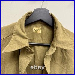 Original WWII US Army Flannel Shirt Patched 11th Airborne