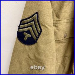 Original WWII US Army Flannel Shirt Patched 11th Airborne
