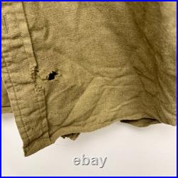 Original WWII US Army Flannel Shirt Patched 11th Airborne