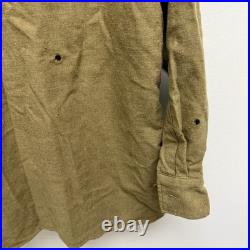 Original WWII US Army Flannel Shirt Patched 11th Airborne