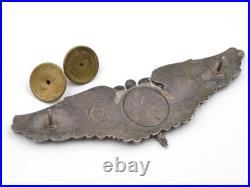 Original WWII US Army Flight Surgeon Wings Breast Badge GEMSCO