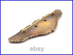 Original WWII US Army Flight Surgeon Wings Breast Badge Sterling Pasquale