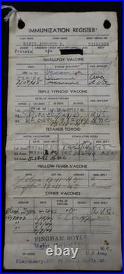 Original WWII US Army Group JONNIE D DAVIS Italy 1944 HQ Co 224 GS ENGR RGT