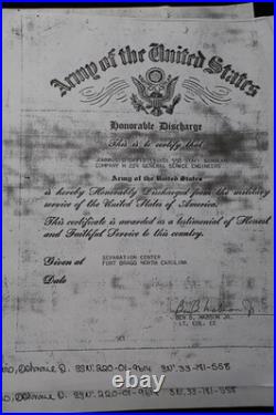 Original WWII US Army Group JONNIE D DAVIS Italy 1944 HQ Co 224 GS ENGR RGT