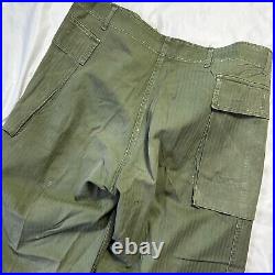 Original WWII US Army HBT Herringbone Dungarees Pants Large