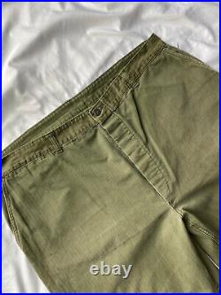 Original WWII US Army HBT Herringbone Trousers Pants XXL 44x32