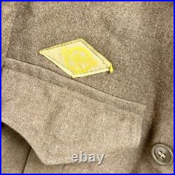 Original WWII US Army Ike Uniform Named ETO 7th Army Theatre Made Medal Ribbons