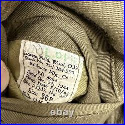 Original WWII US Army Ike Uniform Named ETO 7th Army Theatre Made Medal Ribbons