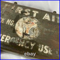 Original WWII US Army Jeep First Aid Kit Box with Contents Complete