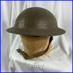 Original WWII US Army Kelly Helmet Complete