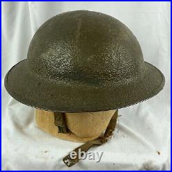 Original WWII US Army Kelly Helmet Complete