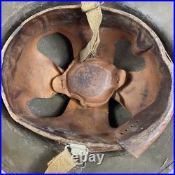 Original WWII US Army Kelly Helmet Complete