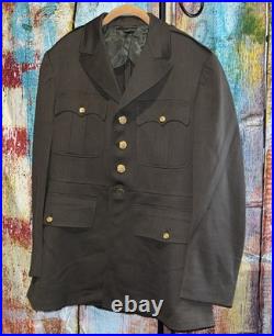 Original WWII US Army M-1942 Wool Overcoat Philadelphia QM No Belt