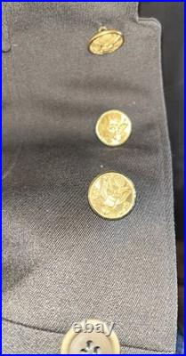 Original WWII US Army M-1942 Wool Overcoat Philadelphia QM No Belt