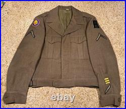 Original WWII US Army M-1944 Ike Jacket-Size 34L-106th Infantry Division