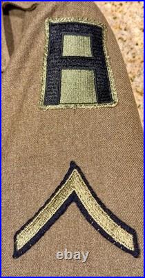 Original WWII US Army M-1944 Ike Jacket-Size 34L-106th Infantry Division