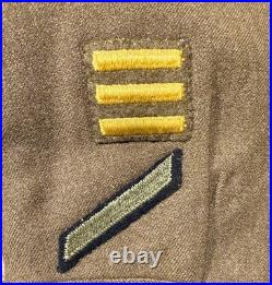 Original WWII US Army M-1944 Ike Jacket-Size 34L-106th Infantry Division