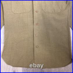Original WWII US Army M1937 M37 Wool Combat Field Shirt Men's Large Vintage