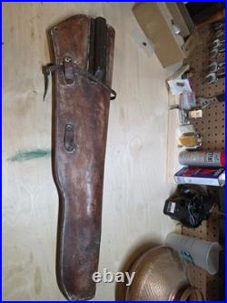 Original WWII US Army M1938 Leather Rifle Scabbard M1 Garand JQMD Original WWII US Army M1938 Leather Rifle Scabbard M1 Garand JQMD