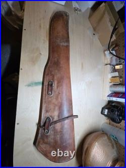 Original WWII US Army M1938 Leather Rifle Scabbard M1 Garand JQMD Original WWII US Army M1938 Leather Rifle Scabbard M1 Garand JQMD