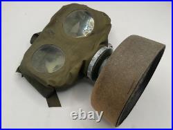 Original WWII US Army M3 Lightweight Gas Mask Complete with Filter Canister Mil