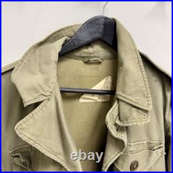 Original WWII US Army M43 Field Jacket Stenciled POW Prisoner Of War