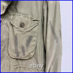 Original WWII US Army M43 Field Jacket Stenciled POW Prisoner Of War