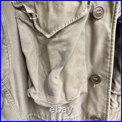 Original WWII US Army M43 Field Jacket Stenciled POW Prisoner Of War