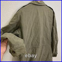 Original WWII US Army M43 M 1943 Military Olive Green Field Jacket WW2 Size 36S