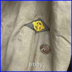 Original WWII US Army Mackinaw Jeep Coat Jacket Dated 1943 Lined