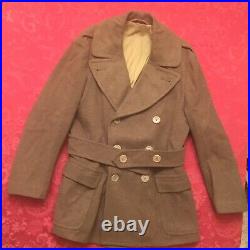 Original WWII US Army Mens Wool Over-Coat