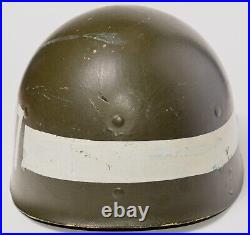 Original WWII US Army Military Police MP Westinghouse M1 Helmet Liner Named