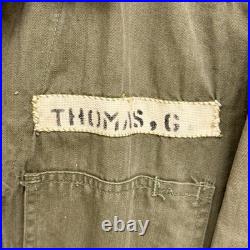 Original WWII US Army Named HBT Coverall