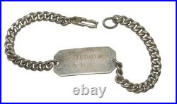 Original WWII US Army Nurse Corps STERLING Women's Officer Bracelet CA12