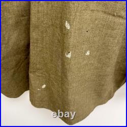 Original WWII US Army Officer NCO Flannel Shirt W Collar Pins