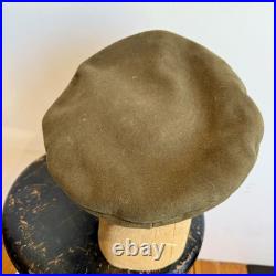 Original WWII US Army Officer NCO Visor Hat Crusher