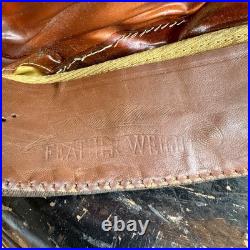 Original WWII US Army Officer True Crusher Visor Chocolate Feather Weight