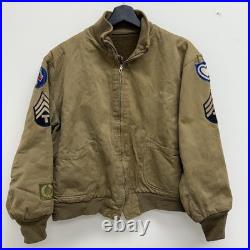 Original WWII US Army Patched 1st Pattern Tanker Jacket