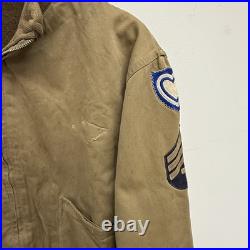 Original WWII US Army Patched 1st Pattern Tanker Jacket