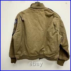Original WWII US Army Patched 1st Pattern Tanker Jacket