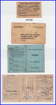 Original WWII US Army Paybook ID PFC F W FRANCKE Photos Berghof Germany 1945